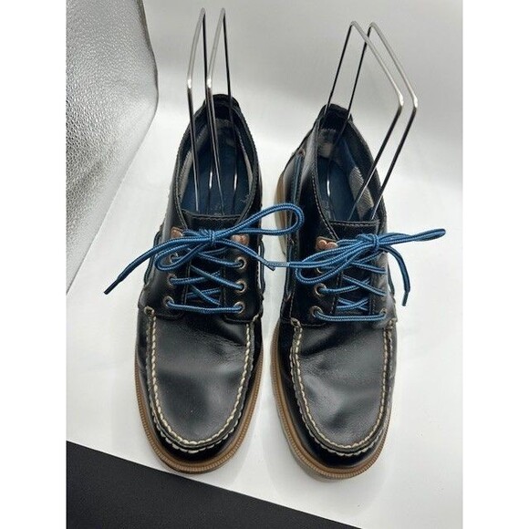Sperry Authentic Original Chukka Navy Blue Leather Boat Shoe /  Mens 7.5